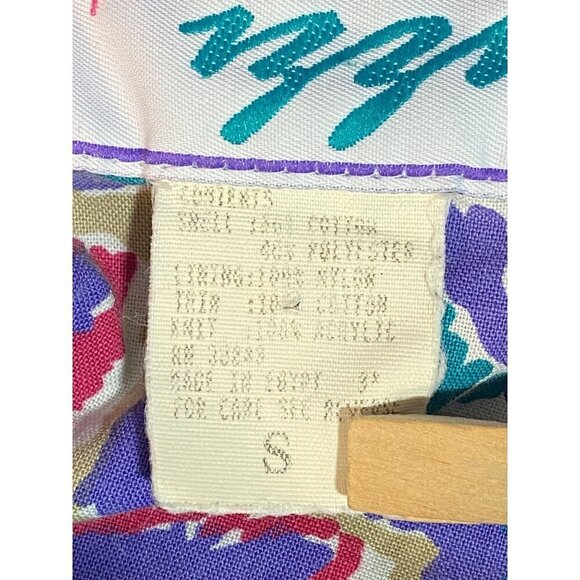 Innovations by Izzi Vintage 80’s Teal Purple Jacket Women’s Size Small - Picture 6 of 12